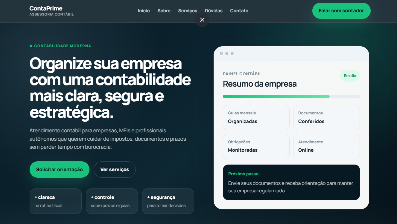 Exemplo de site completo
